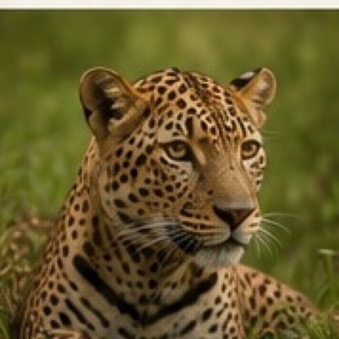 Sri Lankan leopard in its natural habitat